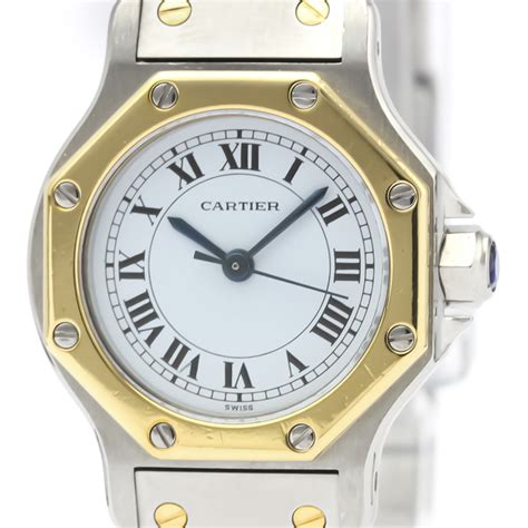 cartier santos octagon automatic|cartier santos octagon ladies watch.